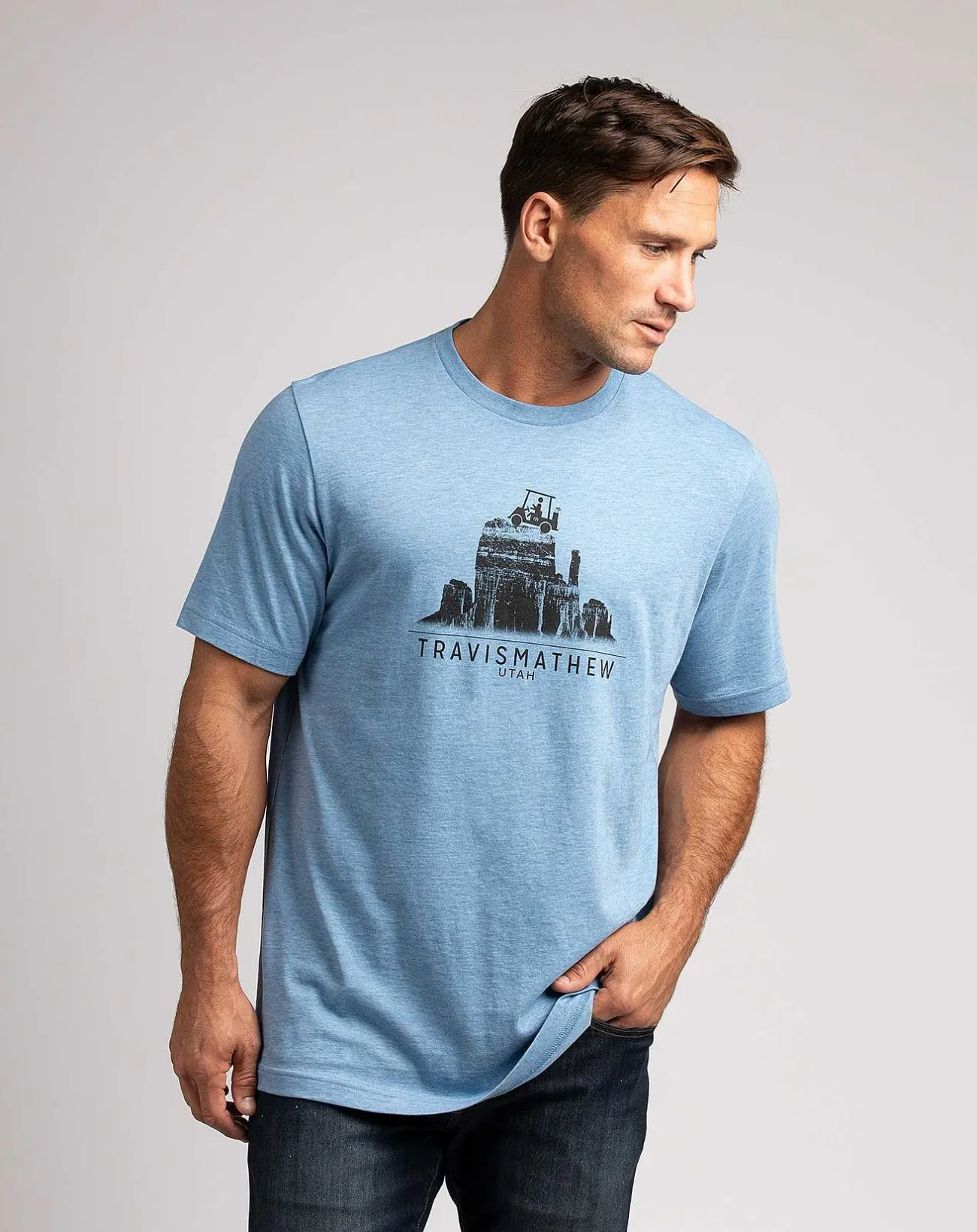 TravisMathew Tees>Across The Plateau Tee