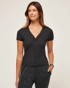 TravisMathew Shirts & Tops>Butterfly Beach Ribbed Top
