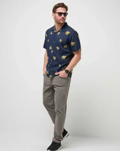 TravisMathew Polos>Casino Holiday Button-Up