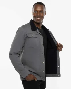 TravisMathew Outerwear>Cloud Denim Sherpa Jacket