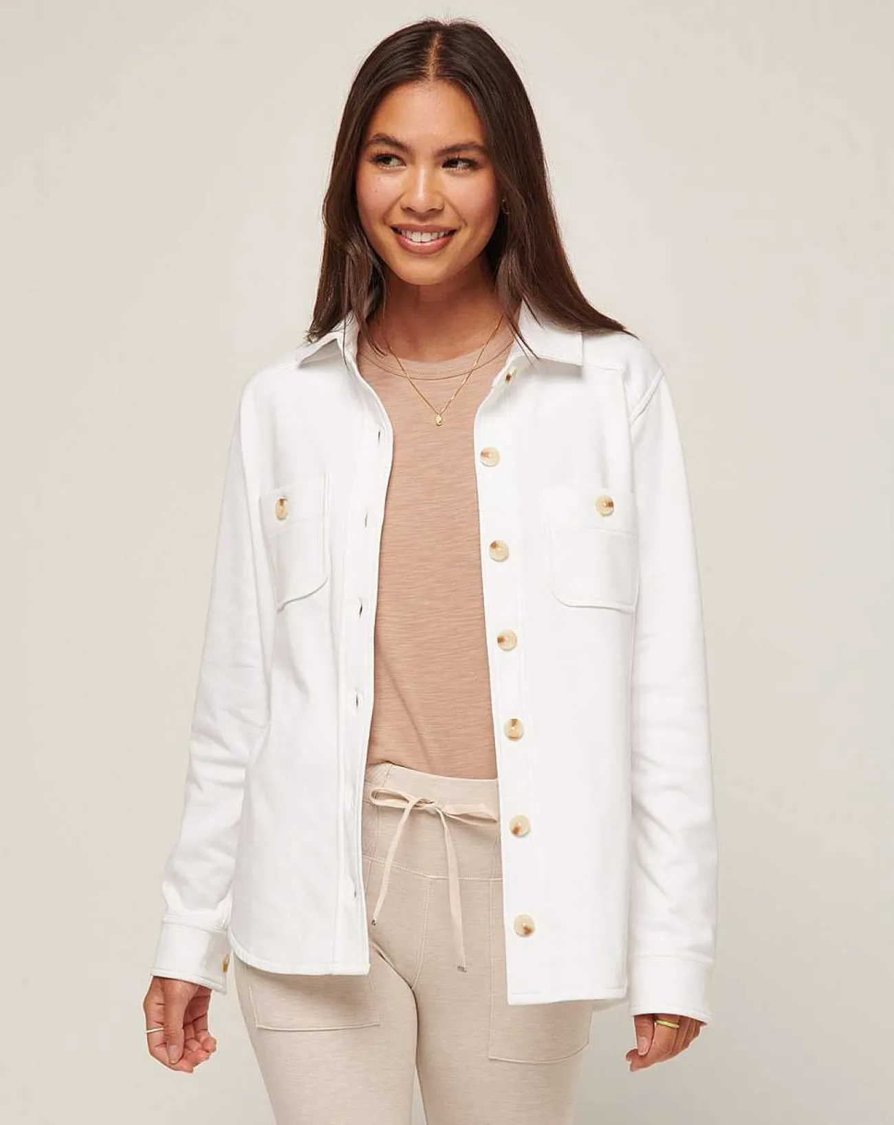 TravisMathew Shirts & Tops>Cloud Fleece Shacket