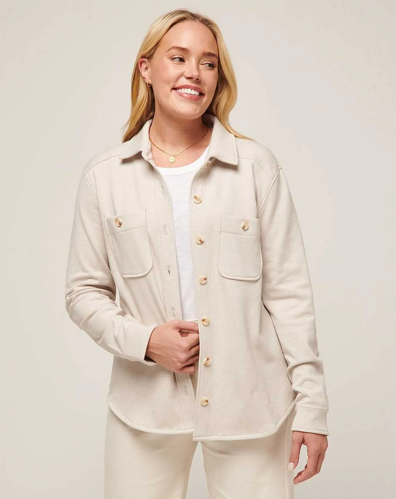 TravisMathew Shirts & Tops>Cloud Fleece Shacket
