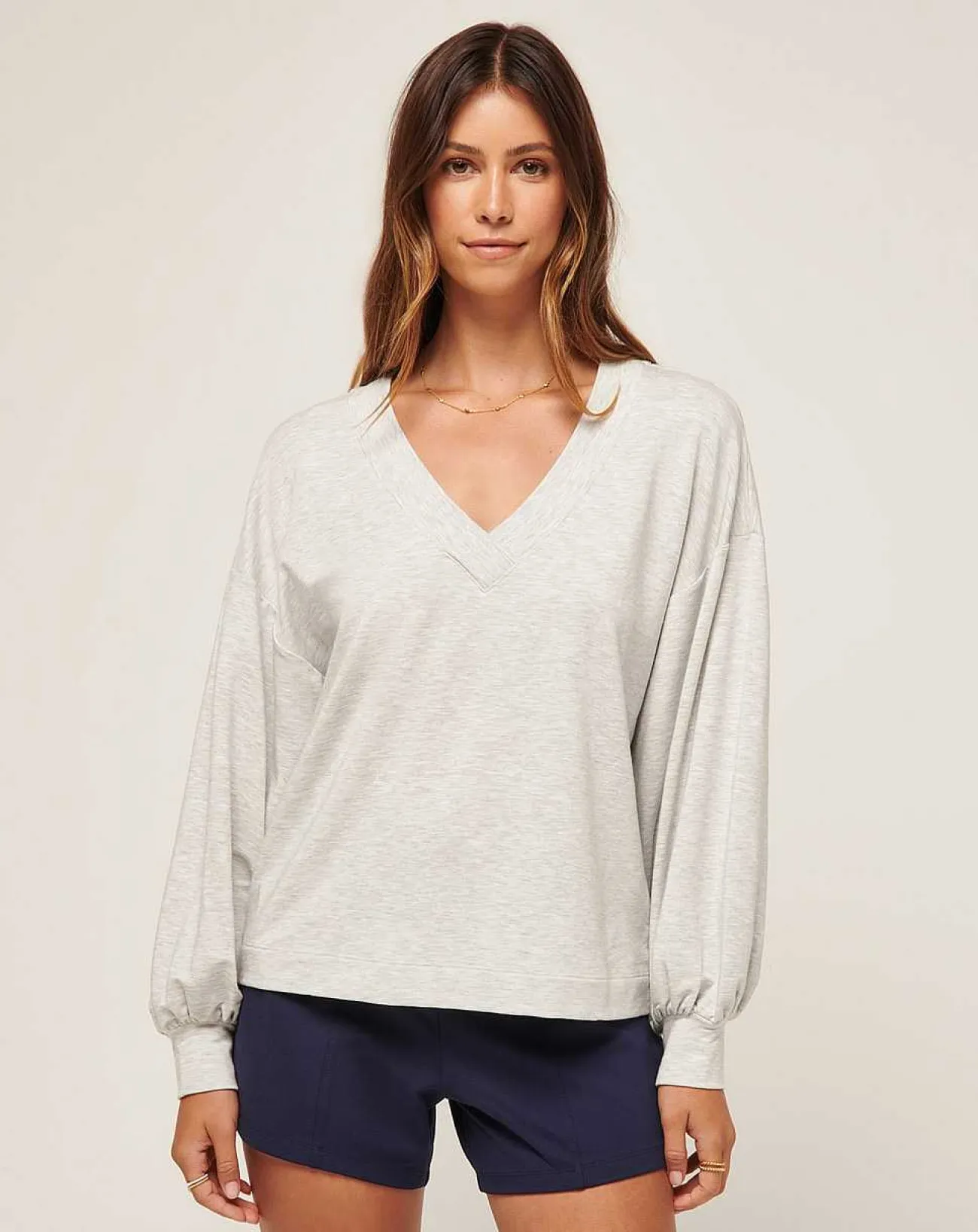 TravisMathew Shirts & Tops>Cloud Terry Vneck Top