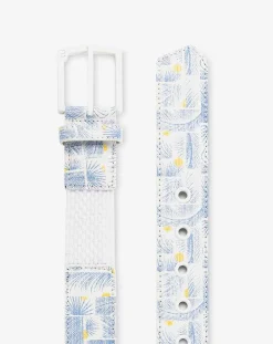 TravisMathew Belts>Coconut Mojito Canvas Stretch Belt