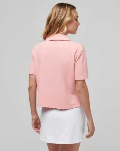 TravisMathew Polos>Deco District Moveknit Polo