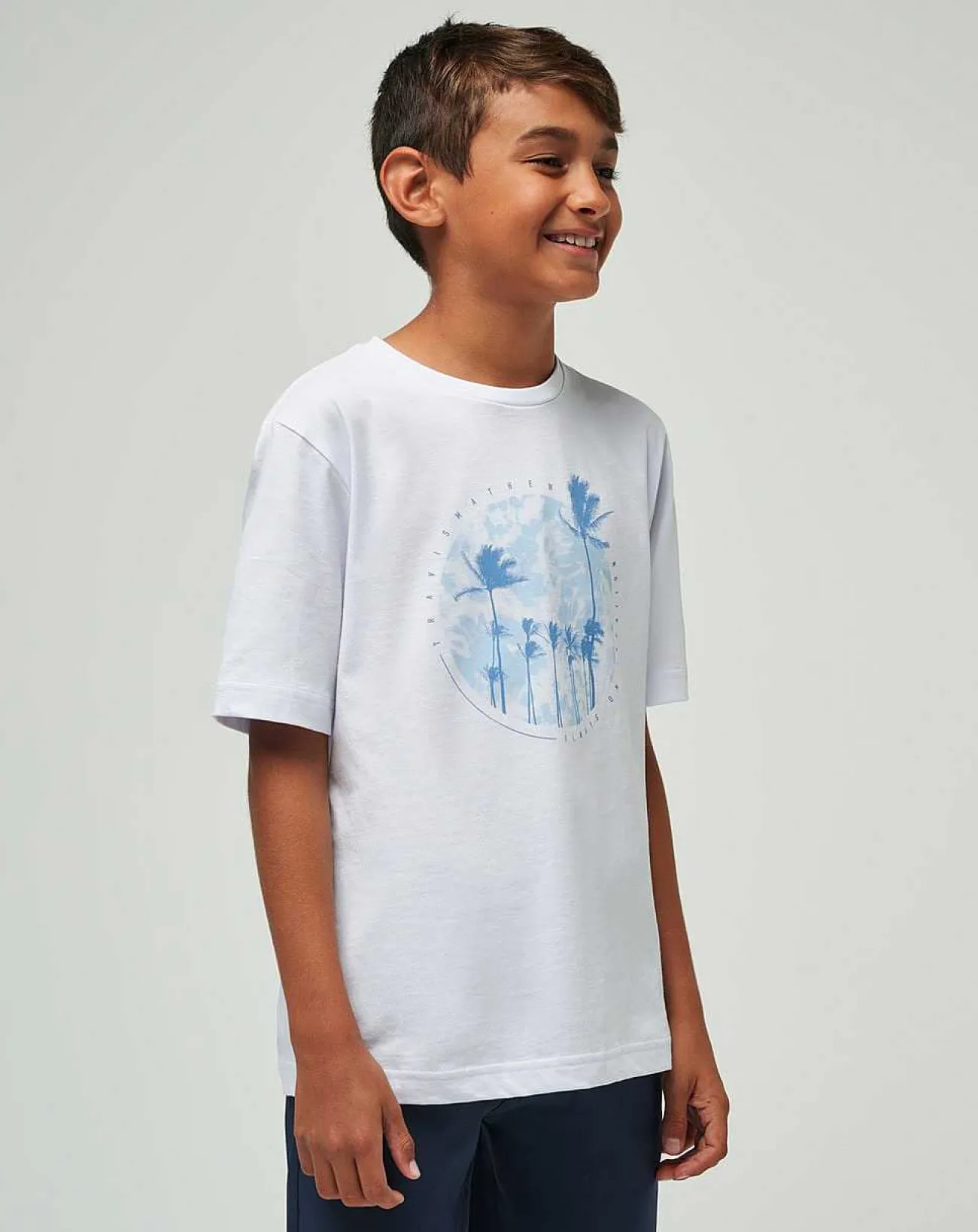TravisMathew Youth Tops>Foam Paths Youth Tee