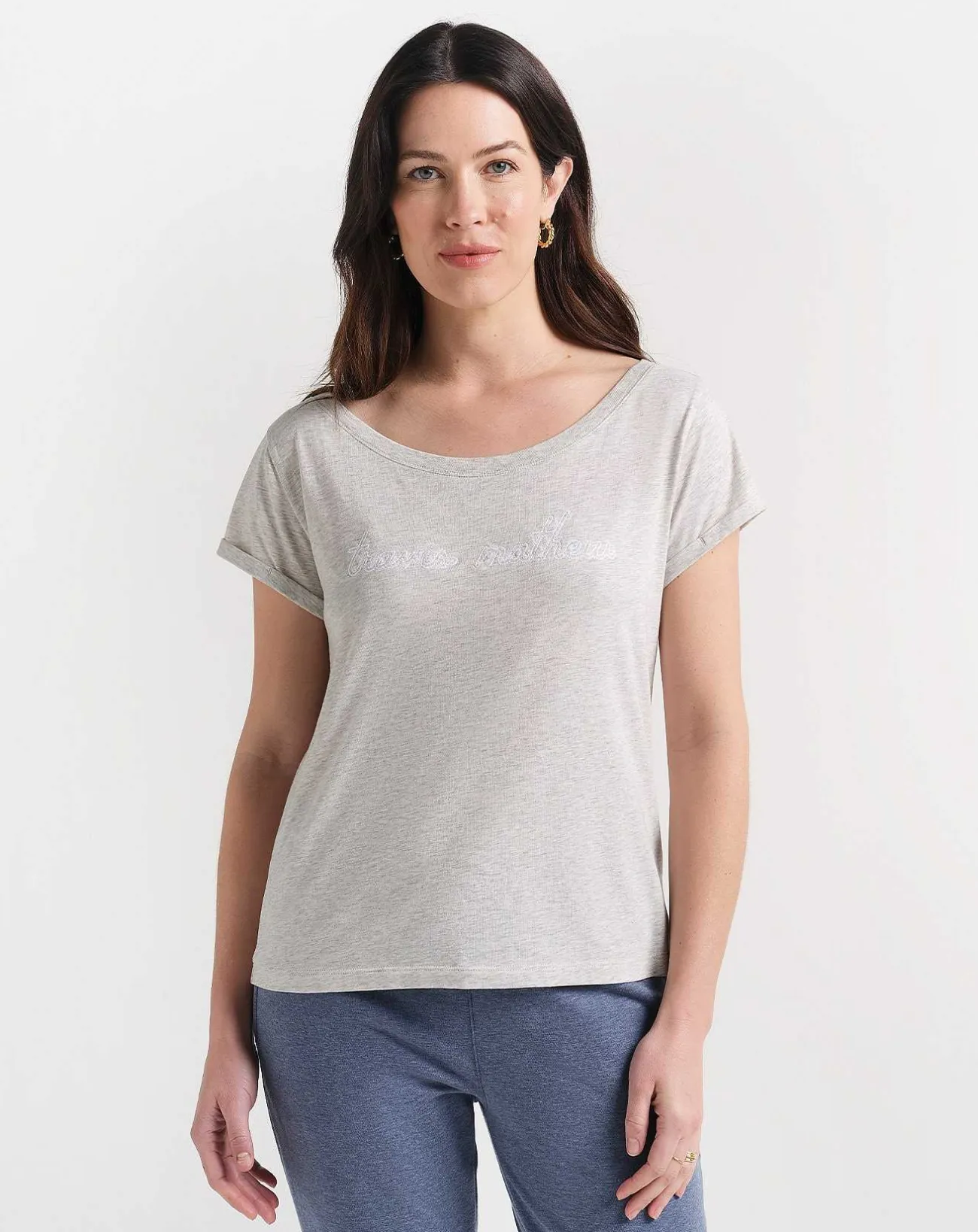 TravisMathew Tees>Girl Talk Tm Embroidered Tee
