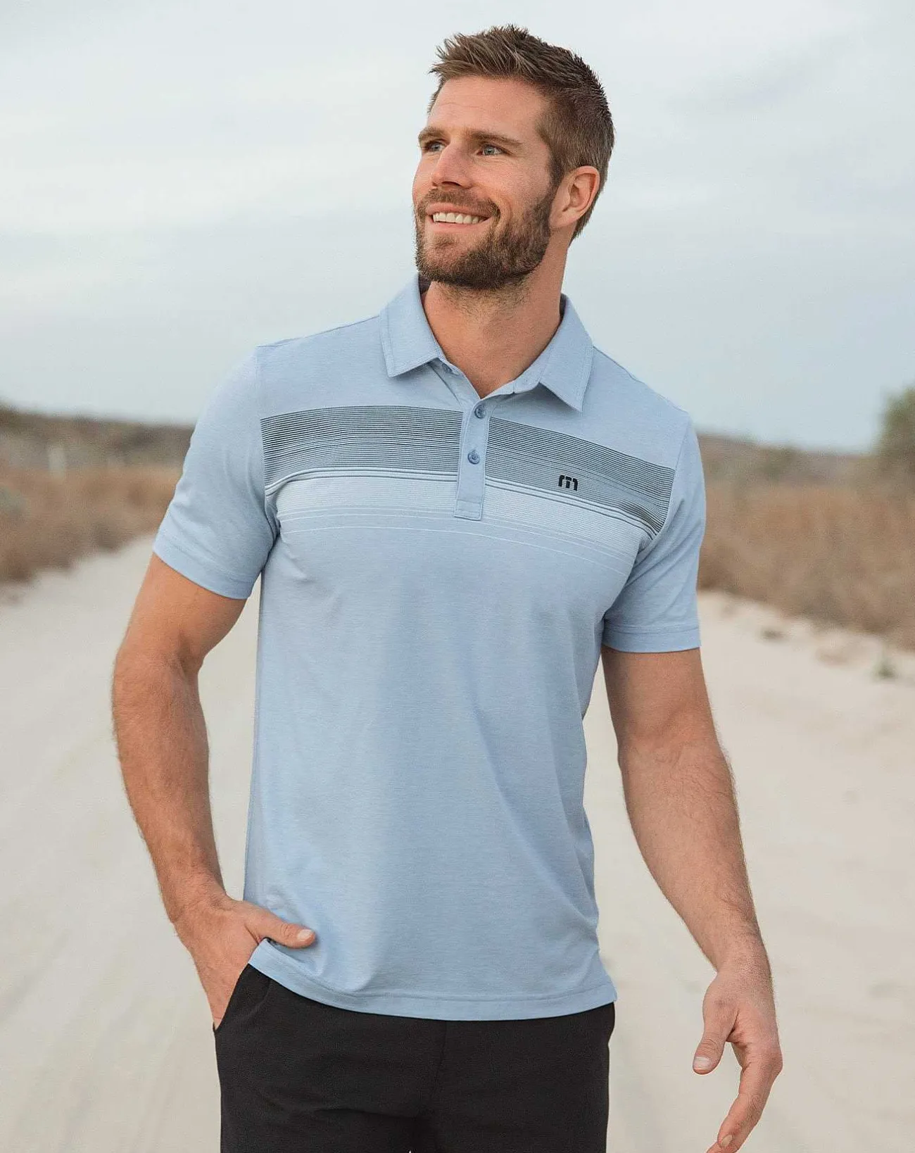 TravisMathew Polos>Green Canopy Polo
