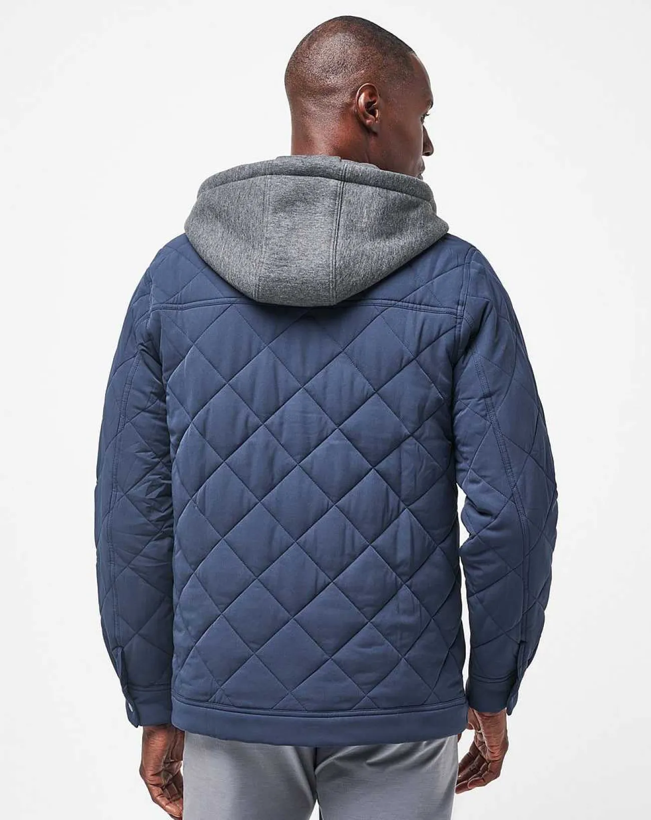 TravisMathew Outerwear>Grey Wave Full Zip Hoodie