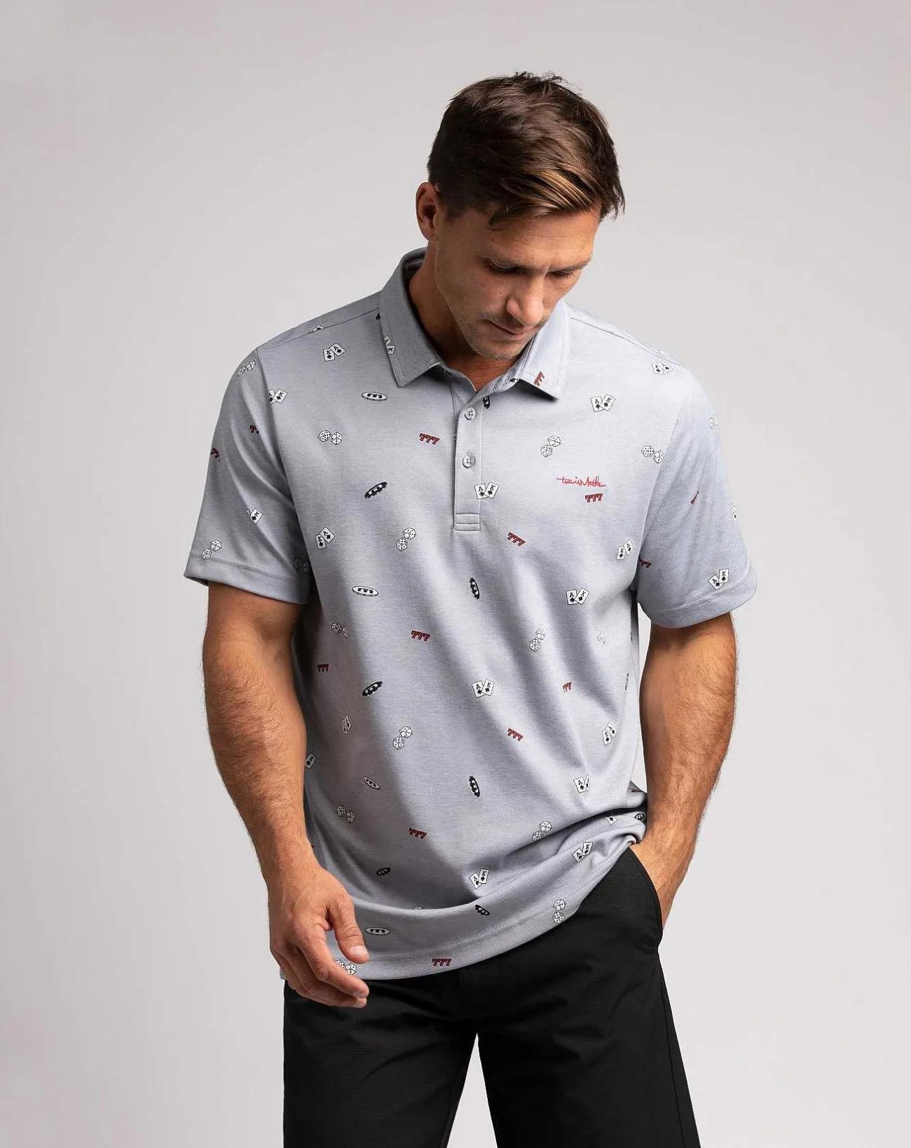 TravisMathew Polos>Hedge Your Bets Polo