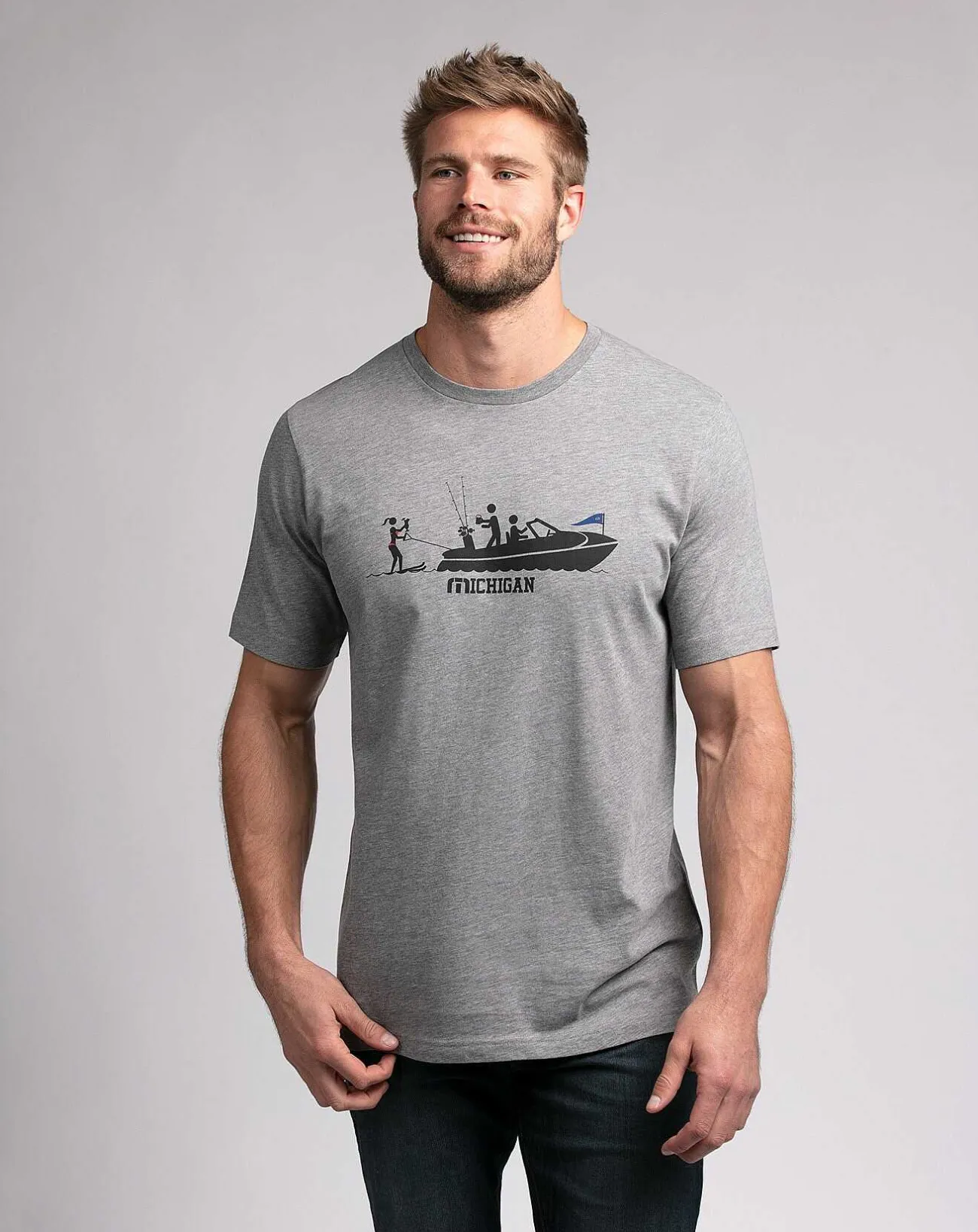 TravisMathew Tees>Lake State Tee