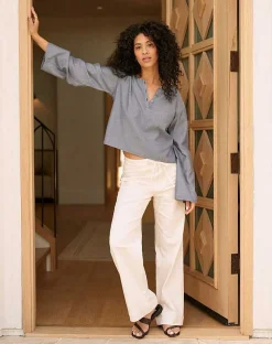 TravisMathew Pants>Marina Mornings Twill Denim Pant