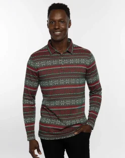 TravisMathew Polos>Pure Gold Long Sleeve Polo