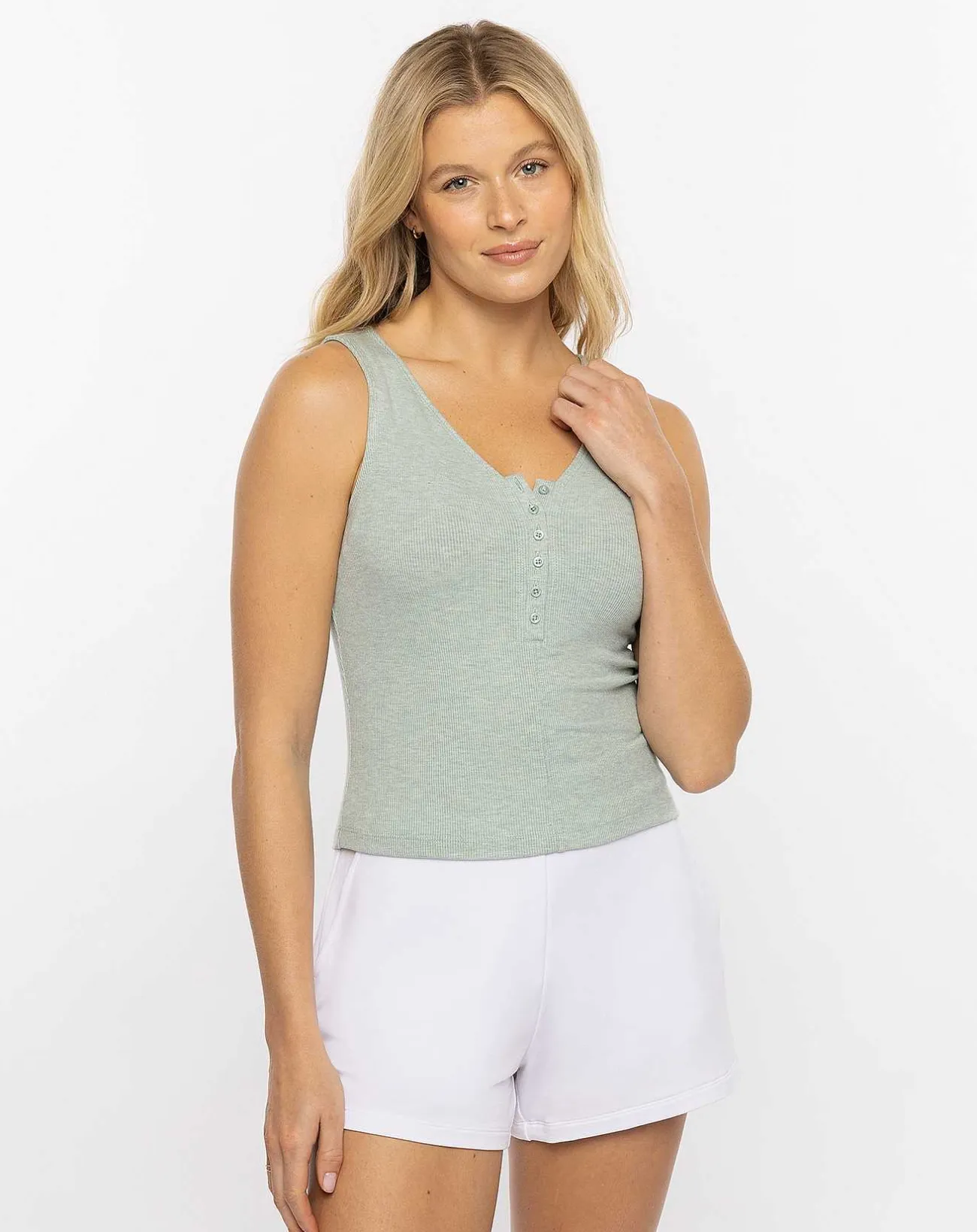 TravisMathew Shirts & Tops>Ray Of Sunshine Cloud Ribbed Tank