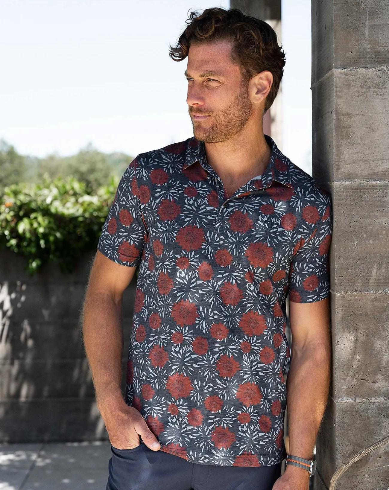 TravisMathew Polos>Scenic Pass Polo