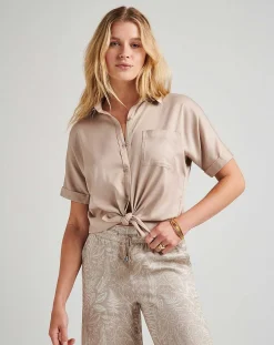 TravisMathew Shirts & Tops>Seaside Bliss Tie Front Top