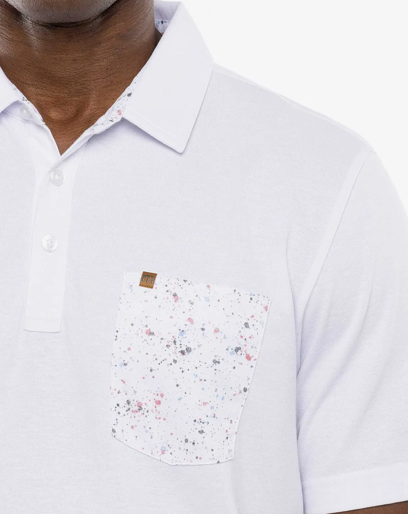 TravisMathew Polos>Splatter Pocket Polo