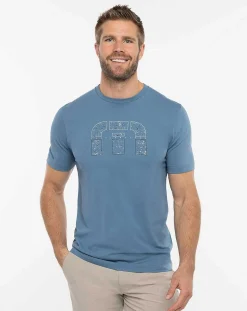 TravisMathew Tees>Splatter Print Icon Tee
