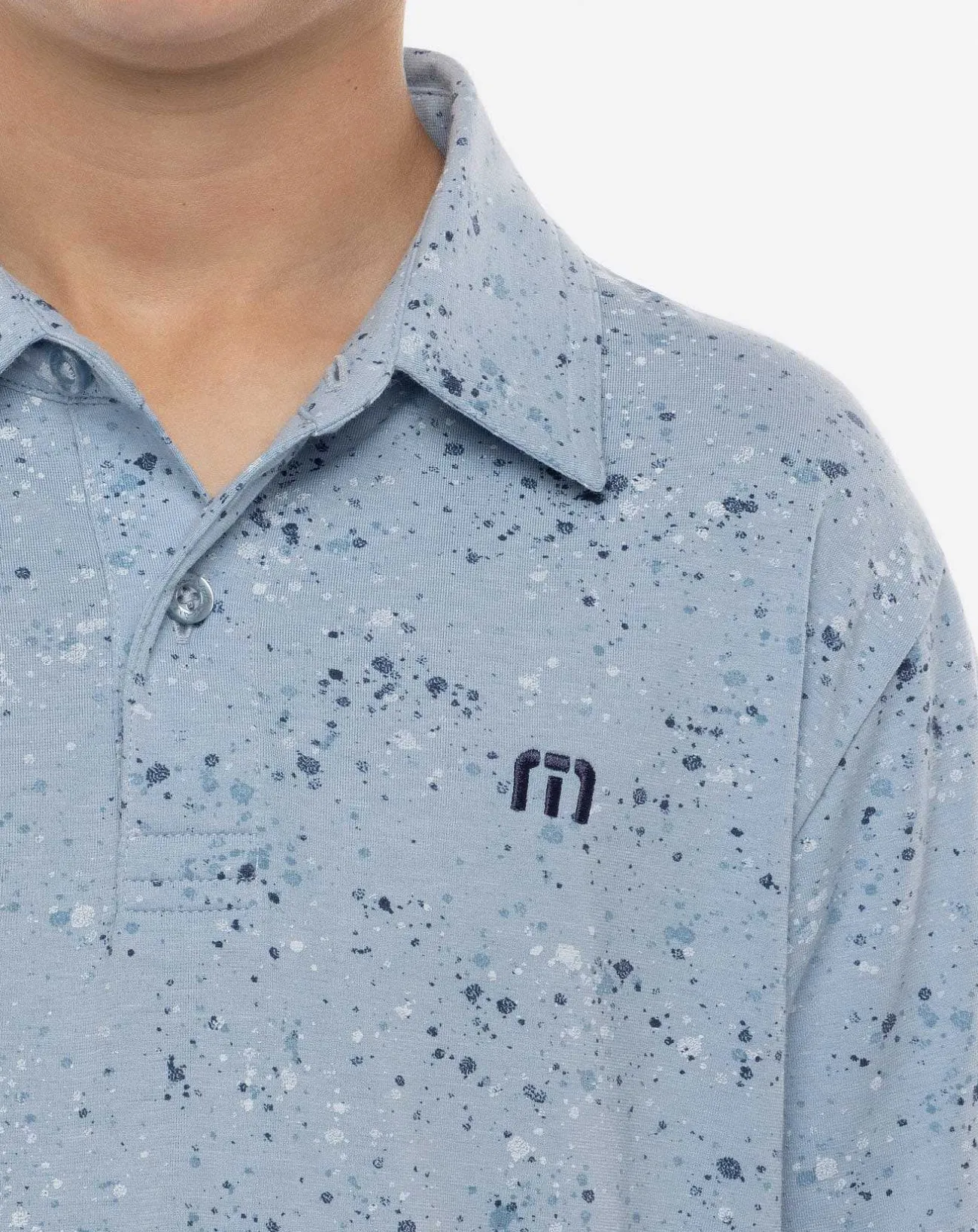TravisMathew Youth Tops>Splatter Print Youth Polo