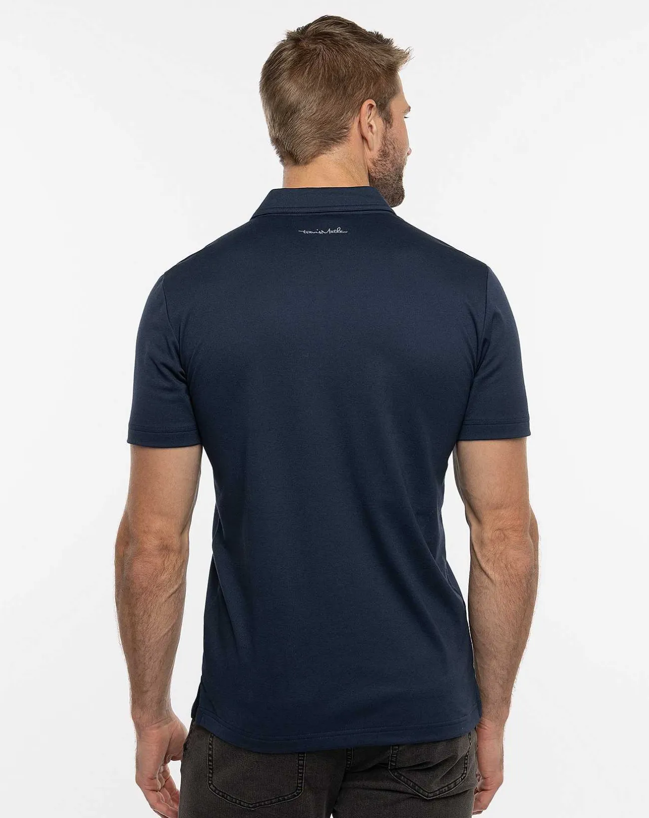 TravisMathew Polos>Splatter Stripe Polo