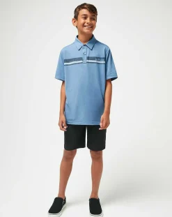 TravisMathew Youth Tops>Under A Palm Youth Polo