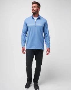TravisMathew Quarter Zips>Upgraded Striped Quarter Zip
