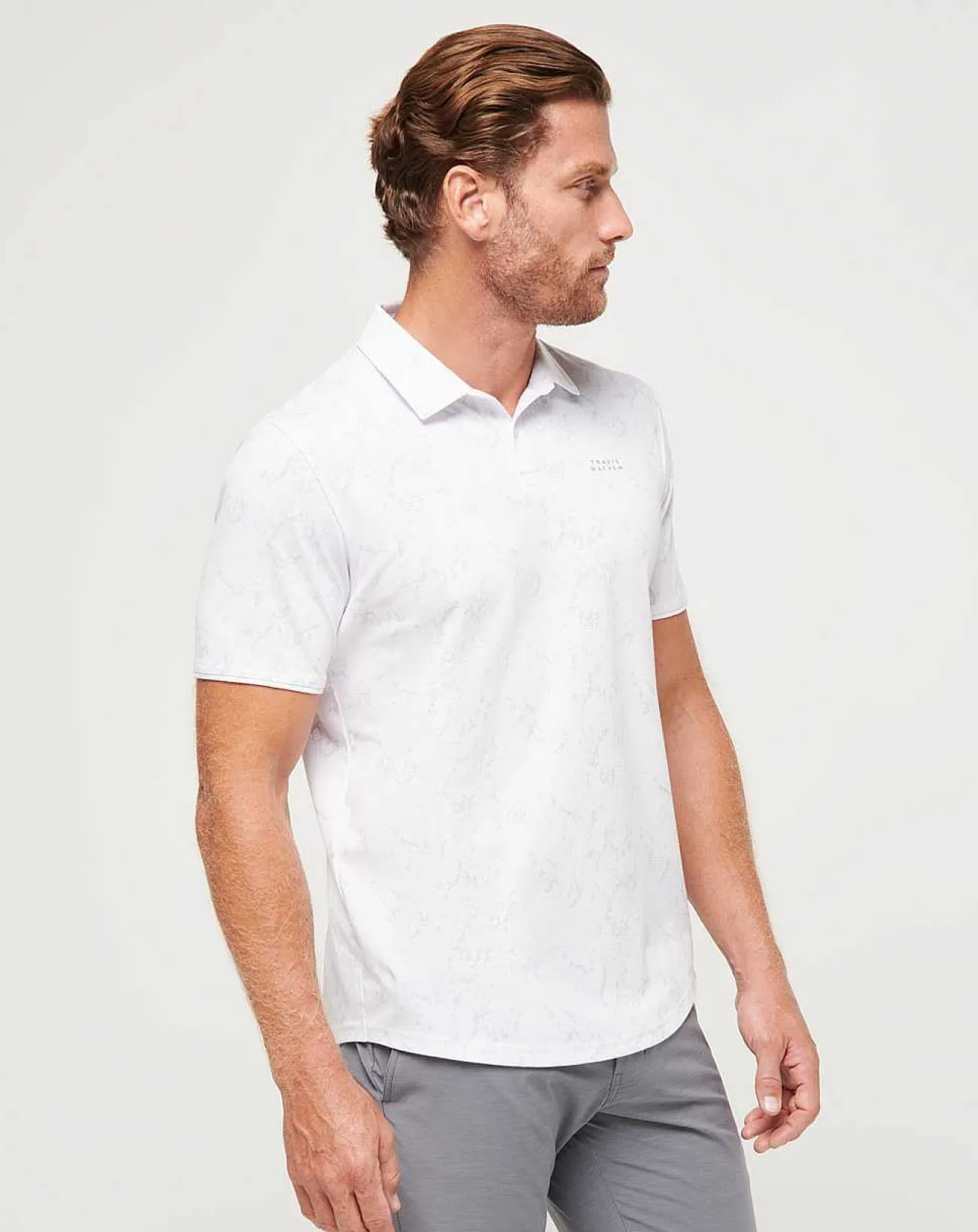 TravisMathew Polos>Warmer Tides Scoop Polo