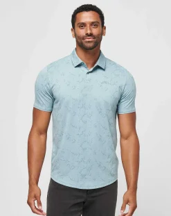 TravisMathew Polos>Warmer Tides Scoop Polo